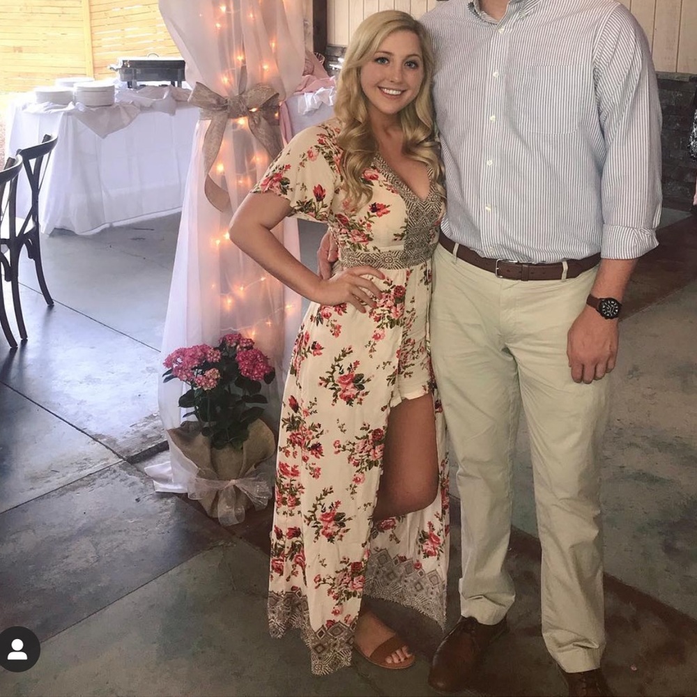 Floral dress romper